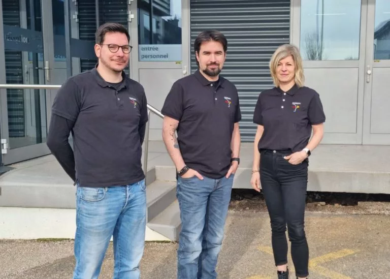 Actualités NF De gauche à droite : Bastien Merçay, Frédéric Philipona et Carole Léchenne